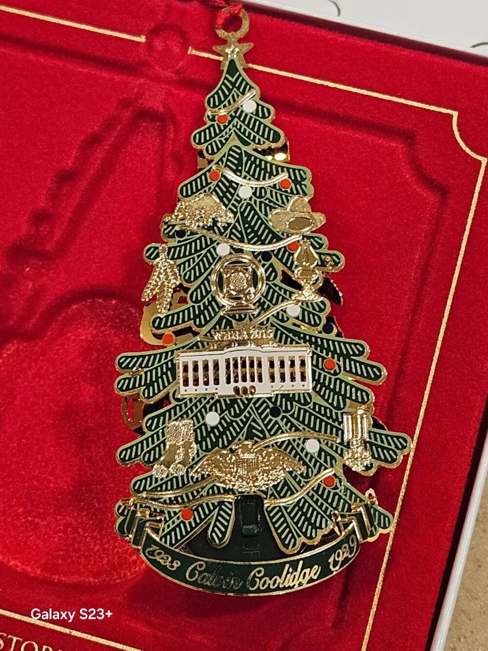 2015 THE WHITE HOUSE HISTORICAL ASSOCIATION CHRISTMAS HOLIDAY ANNUAL ORNAMENT